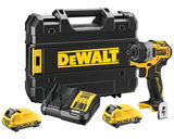 Dewalt DCF601D2 szénkefe nélküli akkumulátoros kompakt csavarbehajtó (2 x 2.0 Ah Li-ion akkuval, kofferben)