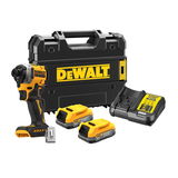 Dewalt DCF850E2T szénkefe nélküli akkus ütvecsavarozó (2 x 1.7 Ah Powerstack Li-ion akkuval, TSTAK kofferben)