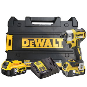 Dewalt DCF887P2 szénkefe nélküli akkus ütvecsavarozó (2 x 5.0 Ah Li-ion akkuval, kofferben) termék fő termékképe