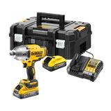 Dewalt DCF900H2T szénkefe nélküli akkus nagy nyomatékú ütvecsavarozó (2 x 5.0 Ah Powerstack Li-ion akkuval, TSTAK kofferben)