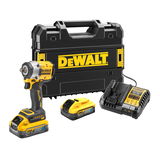 Dewalt DCF921H2T szénkefe nélküli akkus ütvecsavarozó (2 x 5.0 Ah Powerstack Li-ion akkuval, TSTAK kofferben)