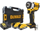 Dewalt DCF922H2T szénkefe nélküli akkus ütvecsavarozó (2 x 5.0 Ah Powerstack Li-ion akkuval, TSTAK kofferben)