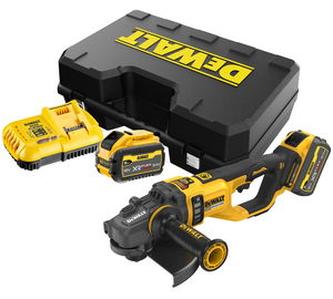 Dewalt DCG460X2 szénkefe nélküli akkus sarokcsiszoló (2 x 9.0 Ah Li-ion akkuval, kofferben) termék fő termékképe