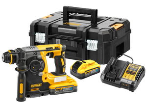 Dewalt DCH273H2T szénkefe nélküli akkus SDS-plus fúró-vésőkalapács (2 x 5.0 Ah Powerstack Li-ion akkuval, TSTAK kofferben) termék fő termékképe