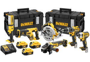 Dewalt DCK623P3 akkus gépcsomag, 6 gépes (3 x 5.0 Ah Li-ion akkuval, 2 kofferrel) termék fő termékképe