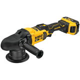 Dewalt DCM848P2 szénkefe nélküli akkus polírozó (2 x 5.0 Ah Li-ion akkuval, TSTAK kofferben)