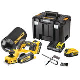 Dewalt DCP580P2 szénkefe nélküli akkus gyalu (2 x 5.0 Ah Li-ion akkuval, TSTAK kofferben)