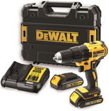 Dewalt DCD777S2T szénkefe nélküli akkus fúró-csavarozó (2 x 1.5 Ah Li-ion akkuval, TSTAK kofferben)