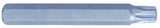 King Tony Torx bithegy 10mm-es T45. L=80   168045T