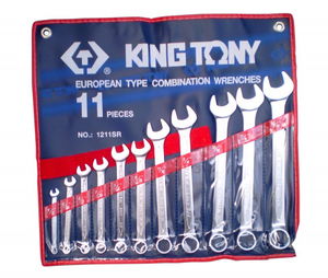 Kingtony 11 RÉSZES CSILLAG-VILLÁSKULCS KÉSZLET COLL 1/4-15/16˝ 1211SR termék fő termékképe