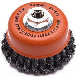 HARDEN Fazékkefe sodr 0,5 acélszál Harden 75/m14mm termék fő termékképe