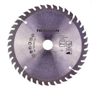 HERMAN Fűrészlap körfűrészbe HERMAN CW-40 160mm Cool; 40 fogú ; 160x1,6/1,0x20; Fa vágására 6 mm-ig termék fő termékképe