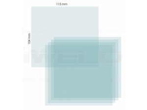 IWELD Külső védőplexi BLACKBASE/NORED EYE/FANTOM 115x104mm termék fő termékképe