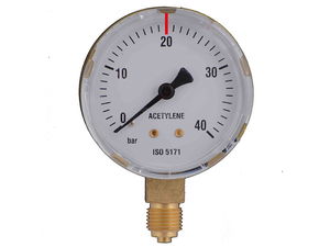 IWELD Manométer acetilén 40/20 bar 63mm termék fő termékképe